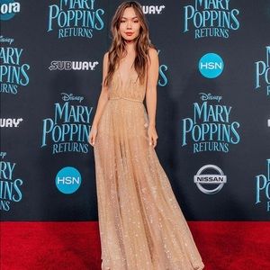 Zinna Glitter Gown - Gold